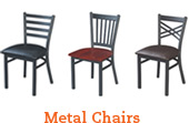 Metal Restaurant Chairs